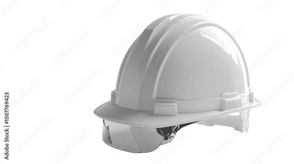 Construction Safety Helmet on Transparent Background Construction Safety Helmet on Transparent Background
