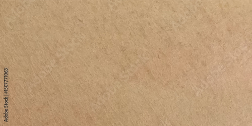 Background of brown kraft paper or cardboard texture. Abstract pattern of beige rough carton, old paper sheet, parchment or papyrus surface, vector realistic illustration