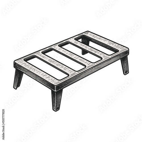 BBQ Skewer Holder Vector – Stainless Steel Grill Rack for Sate Tools
