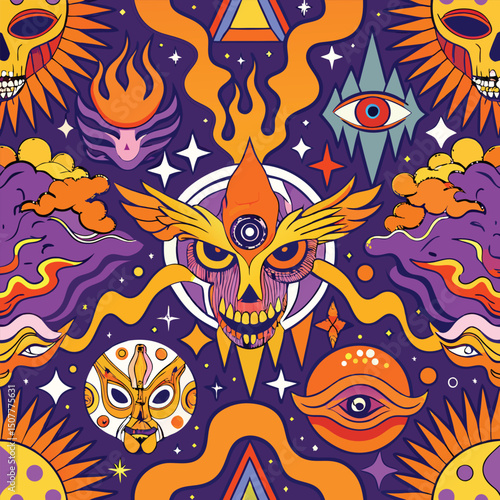 Dreamy Psychedelic Vector Collection