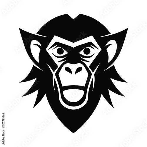 Monkey logo vector art