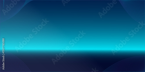 Abstract neon wave background with glowing blue and purple gradient lines, modern futuristic design, vector EPS 10