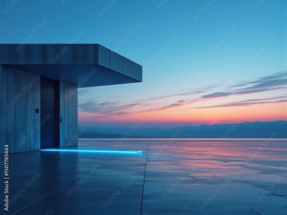 Obraz premium blue sky and sea