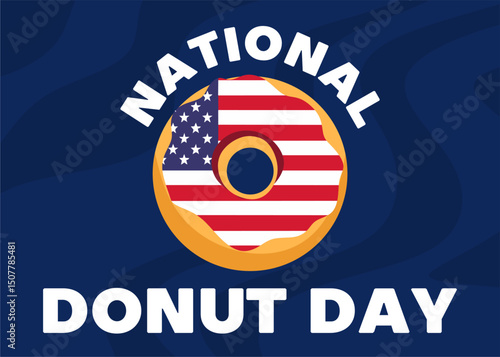 Happy National Donut Day with delicious donuts
