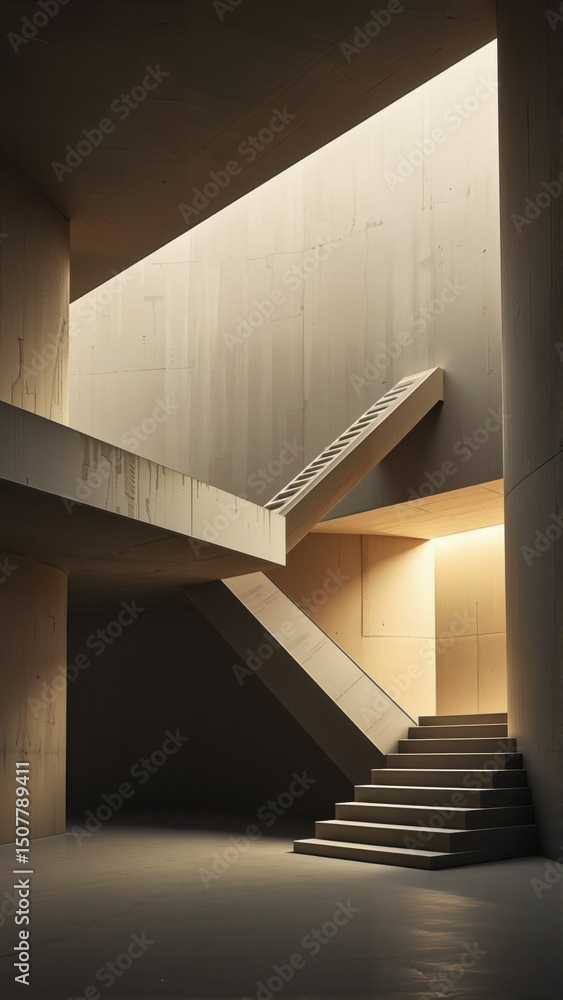 Obraz premium staircase in a building