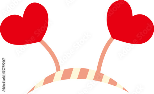 하트 머리띠 장식