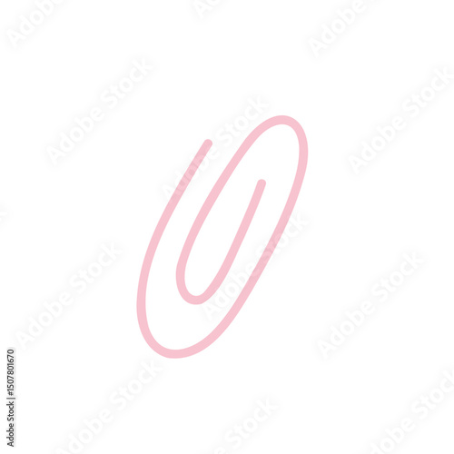 pink paper clip
