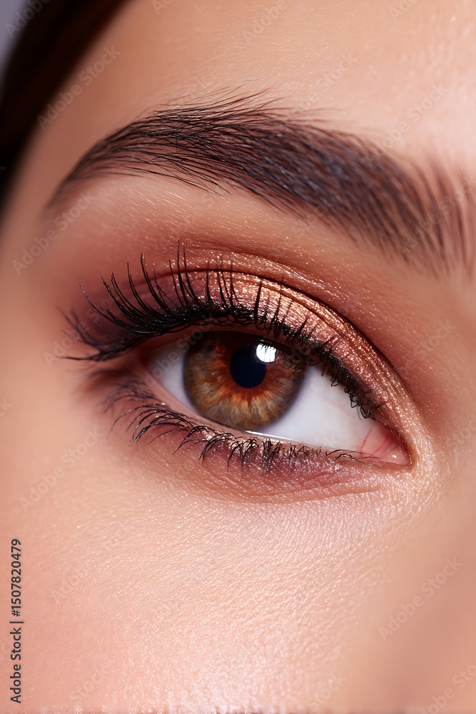 Obraz premium eyeshadow soft pastel makeup beauty look