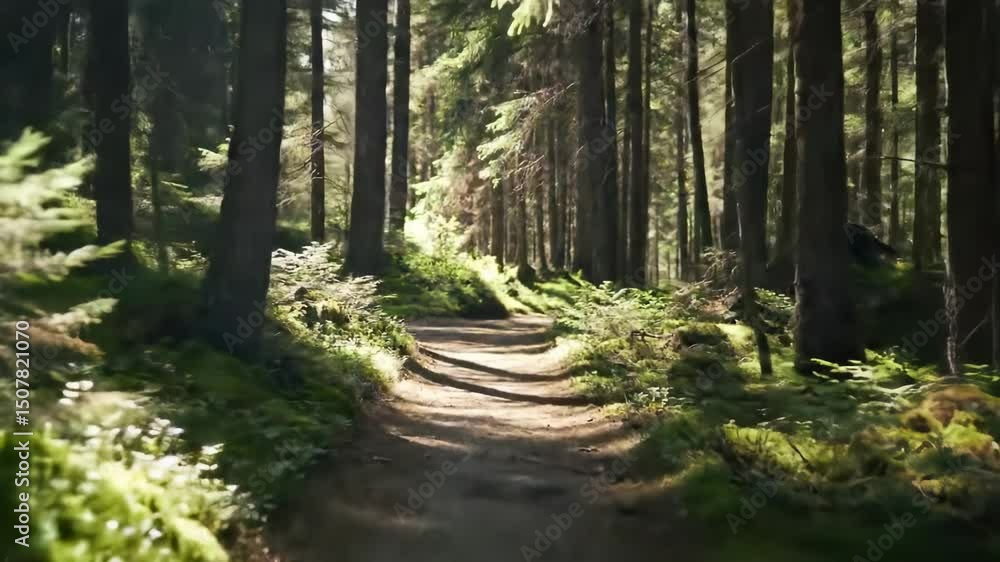 Forest path sunlight and shadows Forest path sunlight and shadows