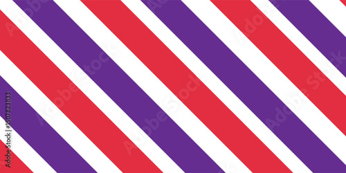 Thick line concept pattern. for book cover with diagonal line concept. Red, white, and blue diagonal line vector with seamless texture