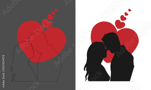couple love design