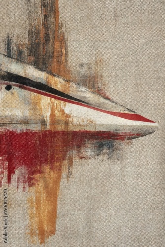 Abstract Speedboat Artwork