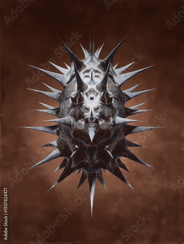 Spiky Abstract Digital Art