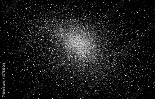 Pixelated Star Cluster In Space