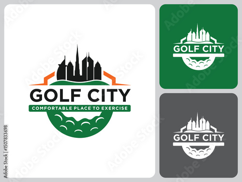 vector logo golf city
