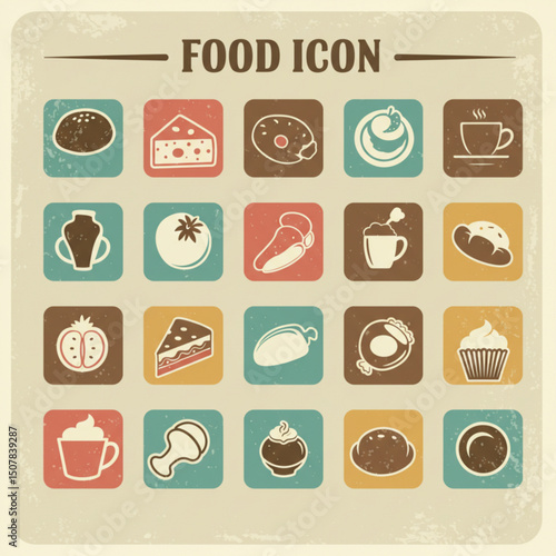 food icons set