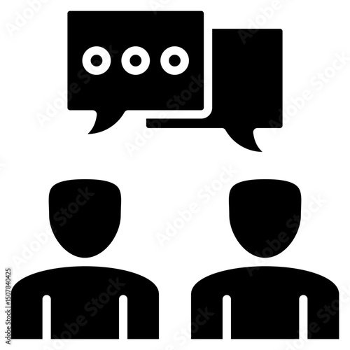 Discussion glyph icon