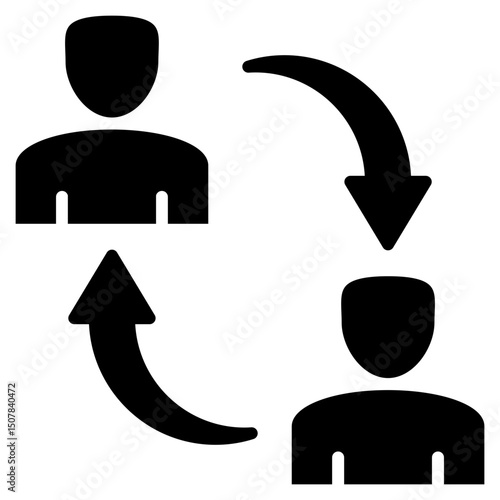 Exchange glyph icon