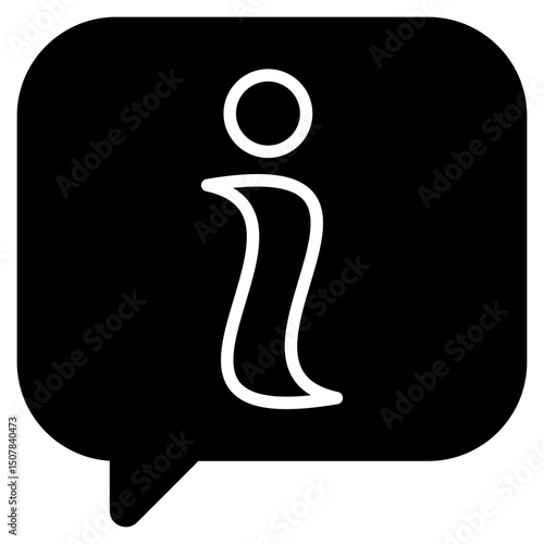 Information glyph icon