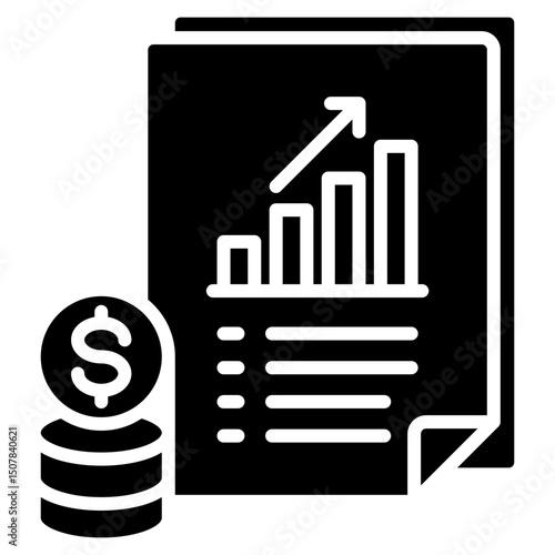 Invest glyph icon