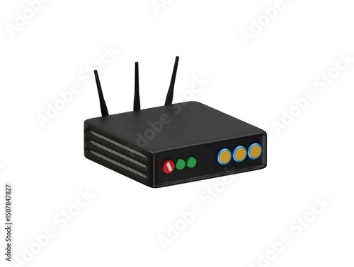 router icon 3d illustration render