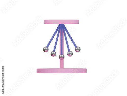 hanging pendulum icon 3d illustration render