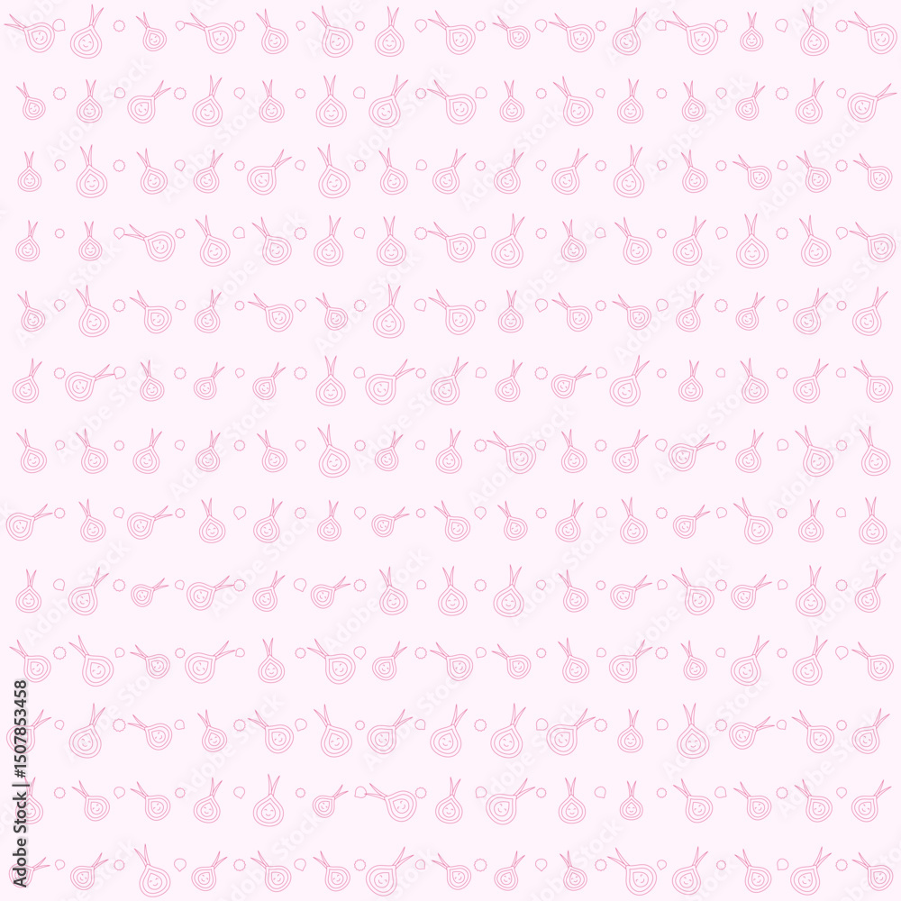 Vegetable motif pattern lineart style onion, vector Vegetable motif pattern lineart style onion, vector