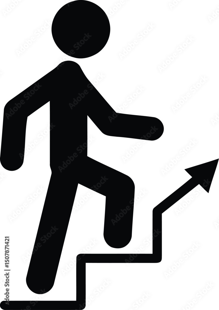 Business Communication icons black Colors with background running man silhouette Business Communication icons black Colors with background running man silhouette