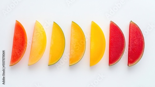 Vibrant Fruit Slices: A Spectrum of Summer