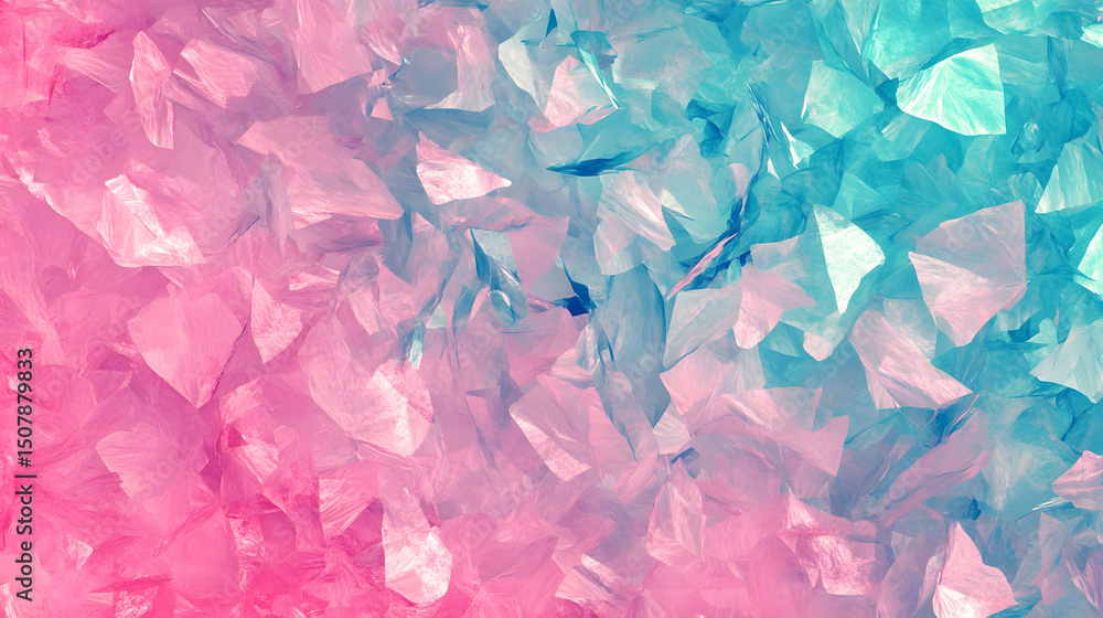 Vibrant abstract design crystalline texture in pink and blue hues with a gradient effect artistic Vibrant abstract design crystalline texture in pink and blue hues with a gradient effect artistic
