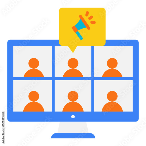 Online Conference Call for Teamwork and Announcement