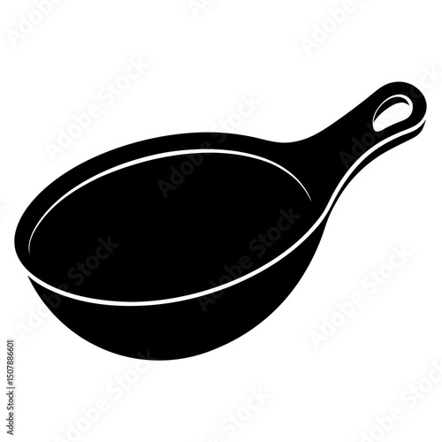 frying pan isolated on white