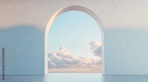 pink arch e-commerce background