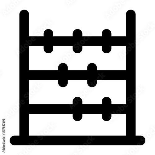 abacus icon for illustration