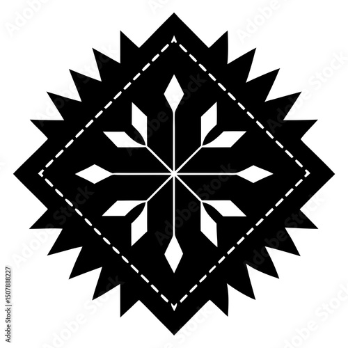 vector illustration of a snowflake