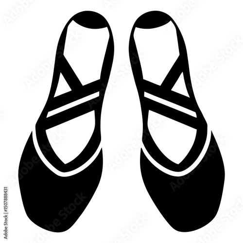 pair of flip flops isolated