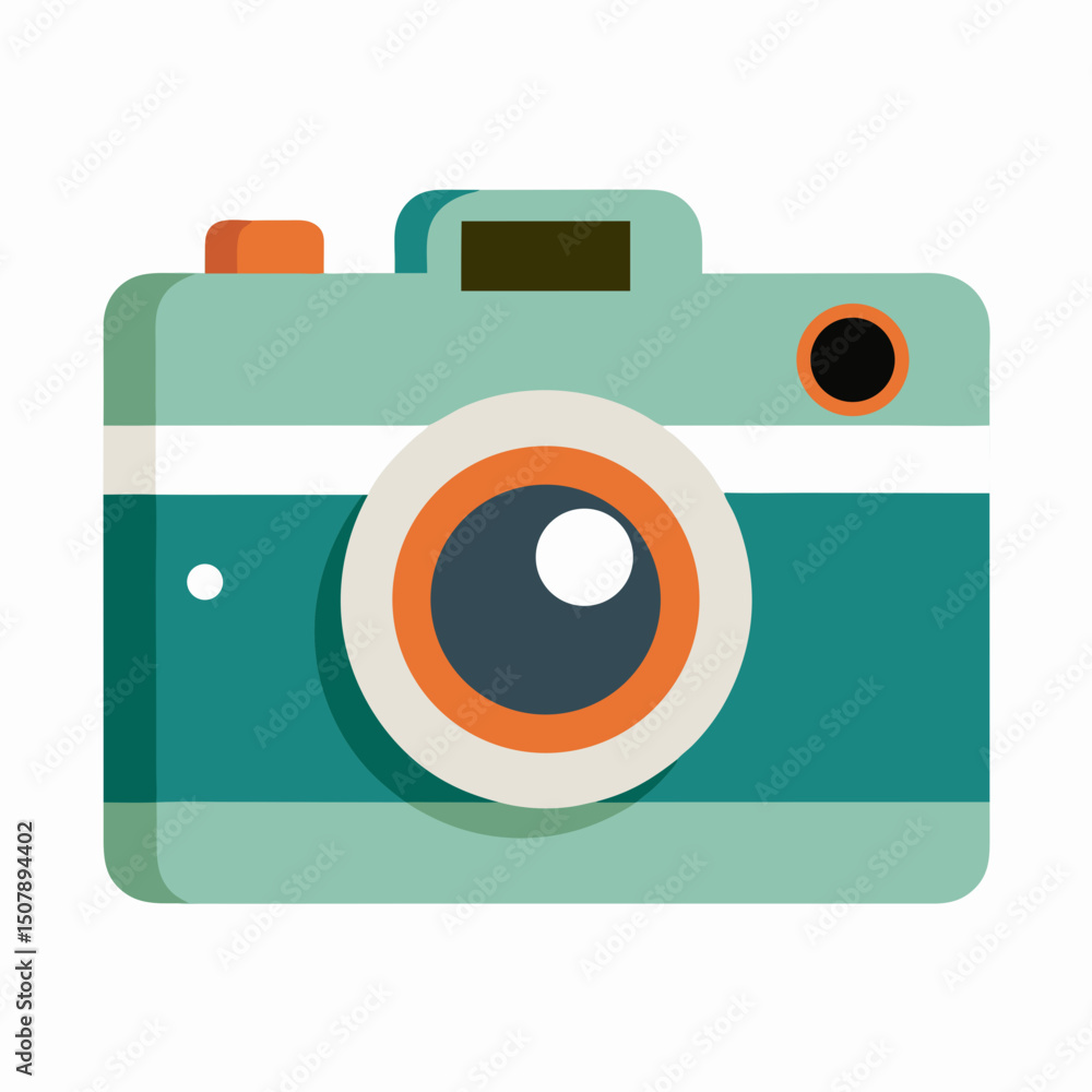 Retro vector illustration of an analog camera. Ideal for Camera Day posts, photography blogs, and gear reviews. Retro vector illustration of an analog camera. Ideal for Camera Day posts, photography blogs, and gear reviews.