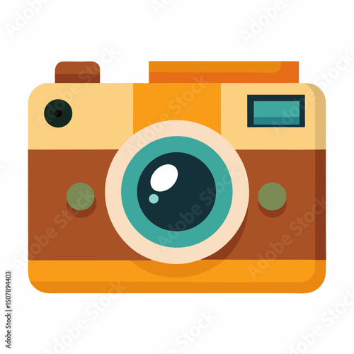 Timeless camera vector with vintage look. Designed for use in World Camera Day content and promotional design.