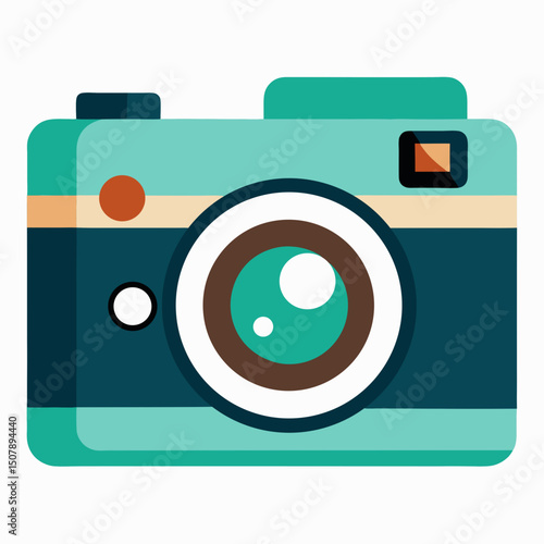 Editable vector of a vintage camera for World Camera Day. Great for creative content, print, and marketing designs.