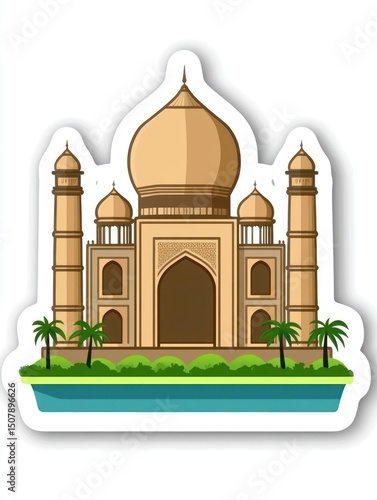 Cartoon Taj Mahal