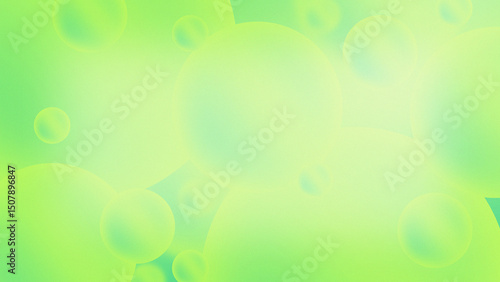 Abstract 3D Bubble Background – Soft Colors Gradient with Floating Spheres