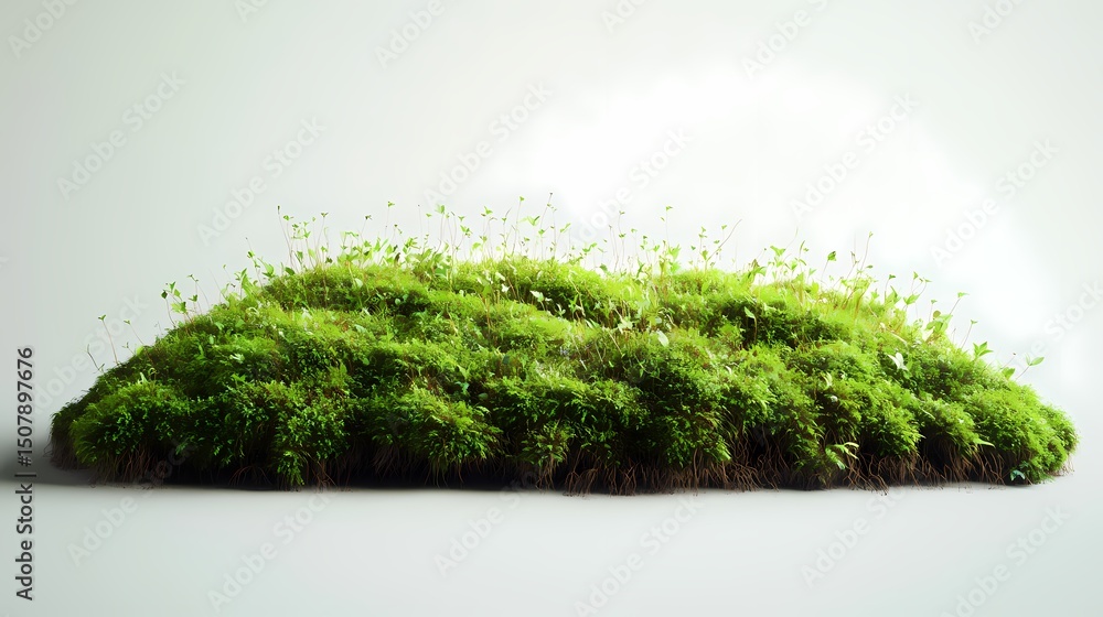Fototapeta premium digital technology green bubble seaweed poster background