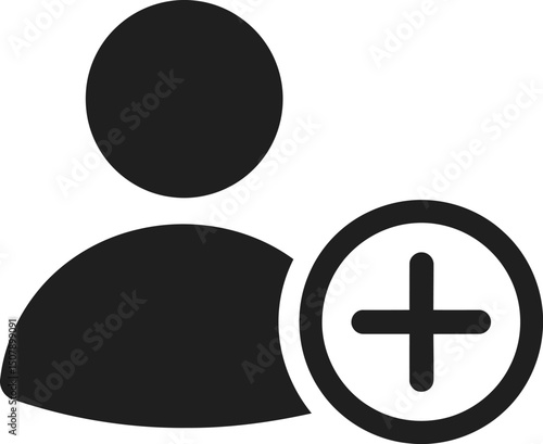 Person icon with a plus sign