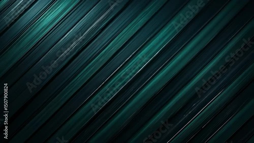 Abstract Teal Lines Flowing Diagonally in a Dark Gradient Background Video
