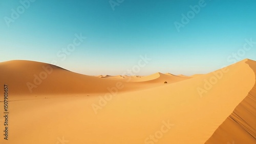 Fototapeta Naklejka Na Ścianę i Meble -  sand dunes in the sahara desert