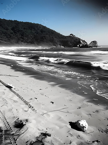 beach in the morning