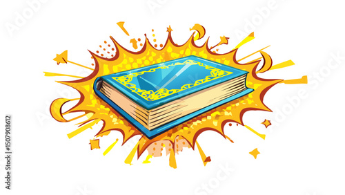 Holy Quran Text Vector Design
