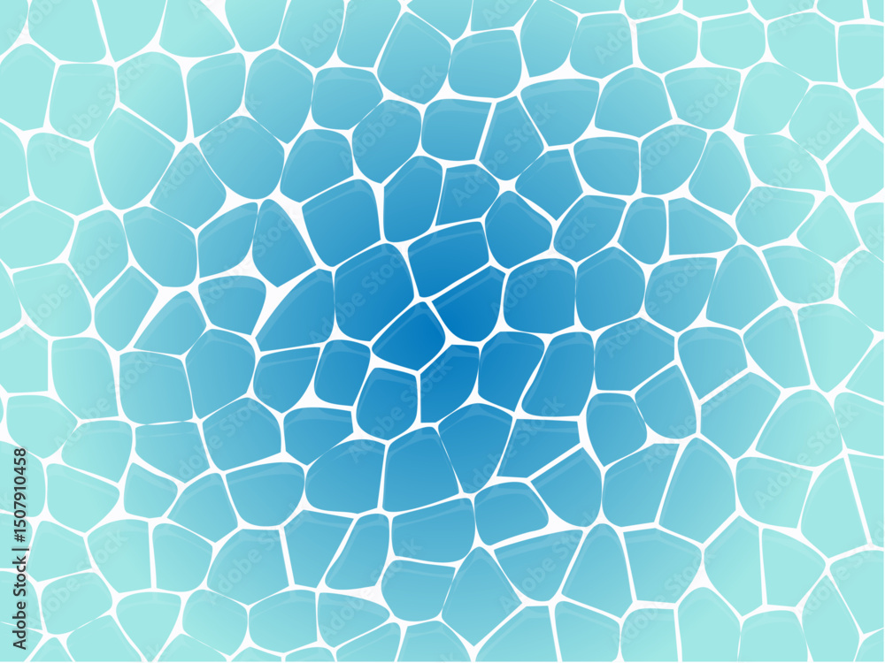 Obraz premium Pool Mosaic Water Texture – Abstract Blue Tile Background
