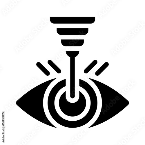 laser glyph icon
