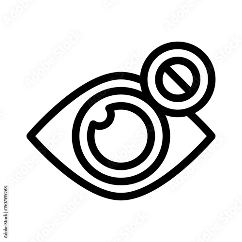 blindness line icon